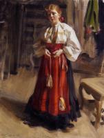 Zorn, Anders - Girl in an Orsa Costume